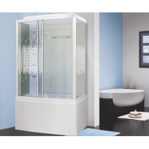 Душевая кабина NG-307-01L (1200х800х2200) высокий поддон(50см) стекло МОЗАИКА