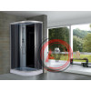 Душевая кабина NG- 3512-14L (1200х800х2150) низкий поддон(13см) стекло ТОНИРОВАННОЕ