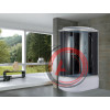 Душевая кабина NG- 3520-14R (1200х800х2150) высокий поддон(45см) стекло ТОНИРОВАННОЕ