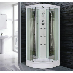 Душевая кабина NG-7012-01 (1200х1200х2200) низкий поддон(16см) стекло ПОЛОСАТОЕ