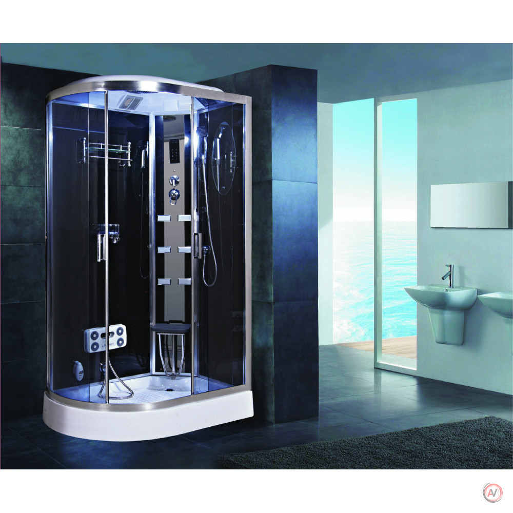 Душевая кабина NG-903-01R (1200х800*2200) низкий поддон(16см) стекло ТОНИРОВАННОЕ