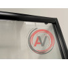 Душ. уголок NG- 009-14Q BLACK (900х900х1950) низкий поддон(13см) стекло МОЗАИКА, 2 места