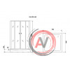 Душ. уголок NG- 009-14Q BLACK (900х900х1950) низкий поддон(13см) стекло МОЗАИКА, 2 места