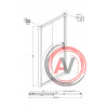 Шторка для ванны Ambassador Bath Screens 16041104 (1500x1400), 1 место