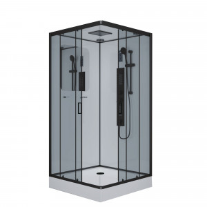 Душевая кабина NG- 6901-01GQ BLACK (900х900х2100) низкий поддон(16 см) стекло ТОНИРОВАННОЕ, 4 места