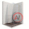 Душевое ограждение Ambassador Diamond 12011105R (900x900x2000), 1 место