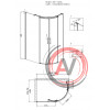Душ.ограждение GR-4120L Galaxy 120*80*190 двери раздвижные 2 места