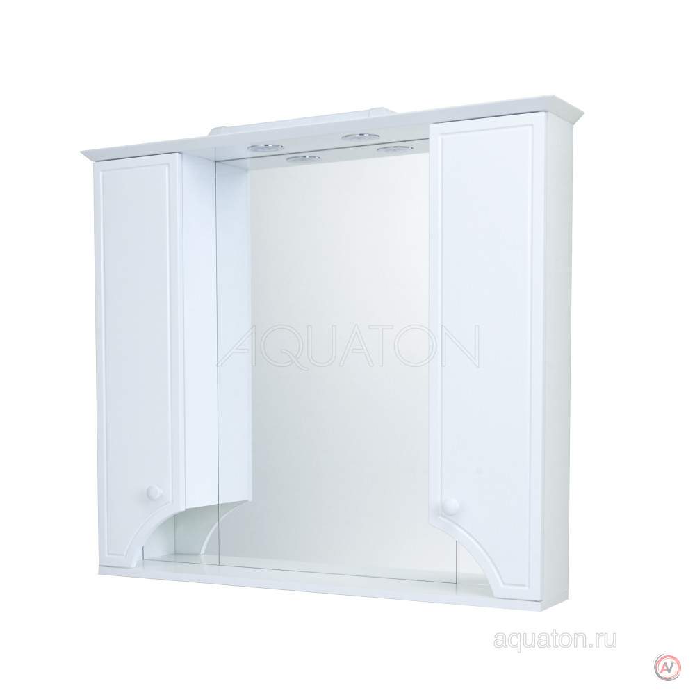 Зеркальный шкаф Aquaton Элен 95 белый 1A218602EN010