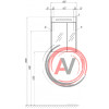 Зеркальный шкаф Aquaton Сильва 60 дуб макиато 1A216202SIW50