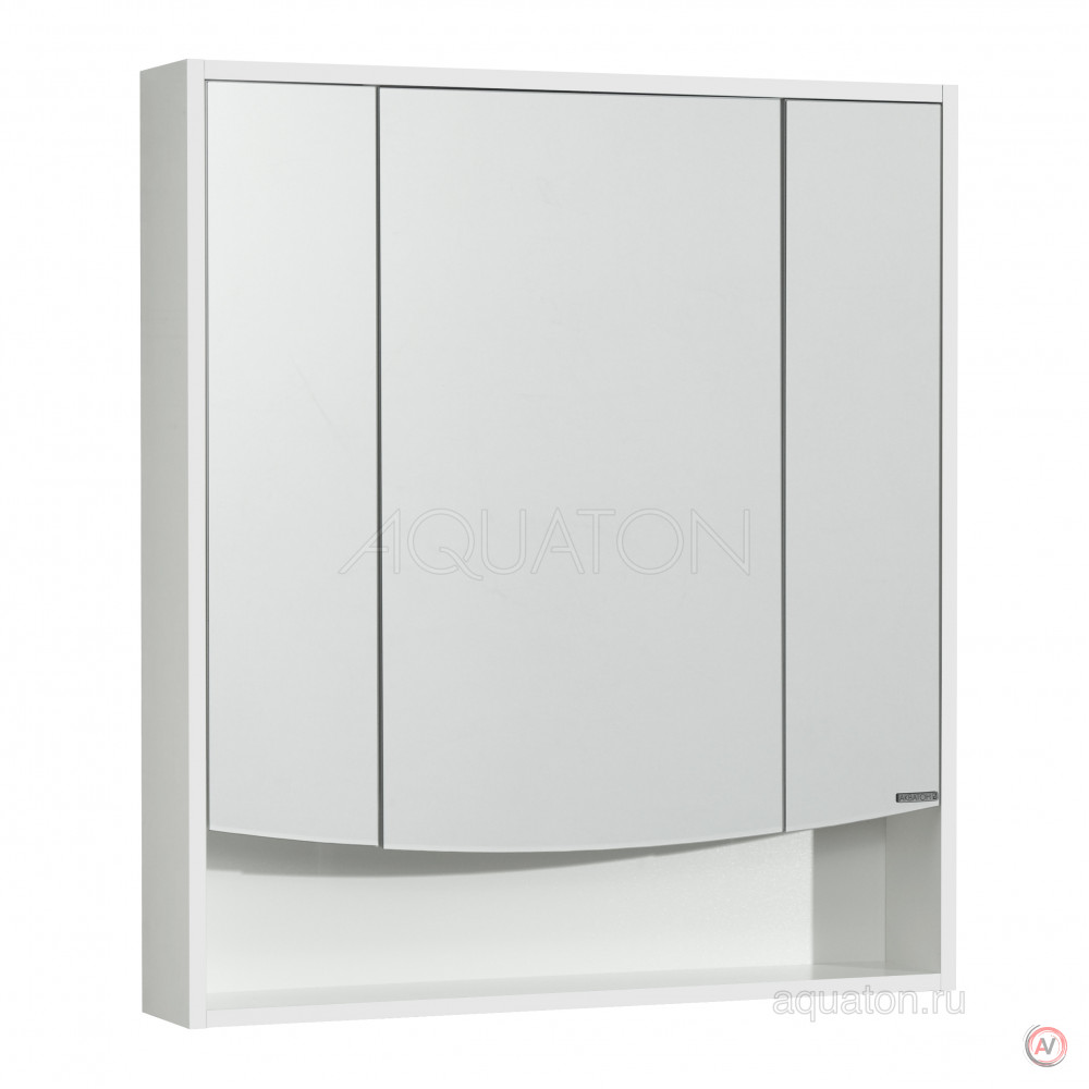 Зеркальный шкаф Aquaton Инфинити 76 белый 1A192102IF010