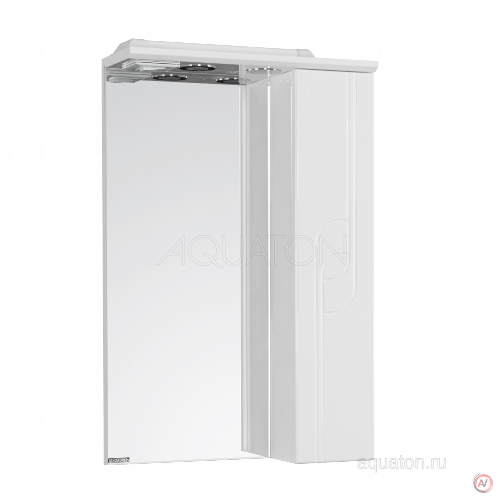 Зеркальный шкаф Aquaton Панда 50 правый белый 1A007402PD01R