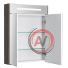 Зеркальный шкаф Aquaton Сильва 60 дуб макиато 1A216202SIW50