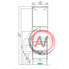 Зеркало Aquaton Йорк 55 белый, ясень фабрик 1A173202YOAV0
