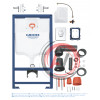 Система инсталляции для унитазов Grohe Rapid SL 38721001 3 в 1 с кнопкой смыва