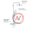 Душевая стойка Grohe Tempesta Cosmopolitan 26224001