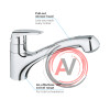 Смеситель Grohe Eurodisc 32257001 для кухонной мойки