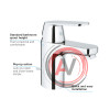 Смеситель Grohe Eurosmart Cosmopolitan 32825000 для раковины