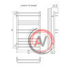 Полотенцесушитель водяной Lemark Linara LM04810 П10 500x800