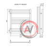 Полотенцесушитель водяной Lemark Mars LM35607 П7 500x600