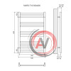 Полотенцесушитель водяной Lemark Mars LM35810 П10 500x800