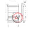 Полотенцесушитель водяной Lemark Luna LM41810 П10 500x800