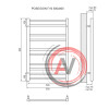 Полотенцесушитель водяной Lemark Poseidon LM42810 П10 500x800