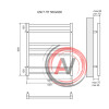 Полотенцесушитель водяной Lemark Unit LM45810BL П10 500x800, черный