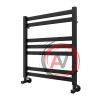 Полотенцесушитель водяной Lemark Bellario LM68607BL П7 500x600, черный