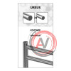 Полотенцесушитель водяной Lemark Ursus LM72810BL П10 500x800, черный