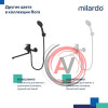 Смеситель для ванны с длинными изливом, глянцевый хром, Rora, Milardo, RORSB00M10