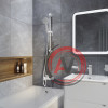 Шланг для душа, белый матовый, силиконовый, 1,2м, Optima Home, IDDIS, OPH12WLi19