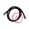 Шланг для душа, черный матовый, силиконовый, 1,2м, Optima Home, IDDIS, OPH12BLi19