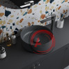 Выпуск для умывальника без перелива, Optima Home, серый матовый, IDDIS, OPHGM00i88