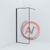 Душевая перегородка Walk In, черный 80x195, Slide, IDDIS, SLI8BS8i23