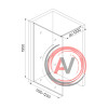 Душевая перегородка Walk In, матовый белый, 120x195, Slide, IDDIS, SLI8WS2i23