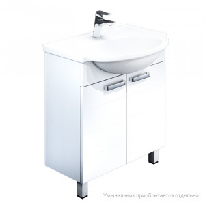 Тумба для ванной комнаты, напольная, белая, 70 см, Harizma, IDDIS, HAR70W2i95. Подходит умывальник 0057000i28