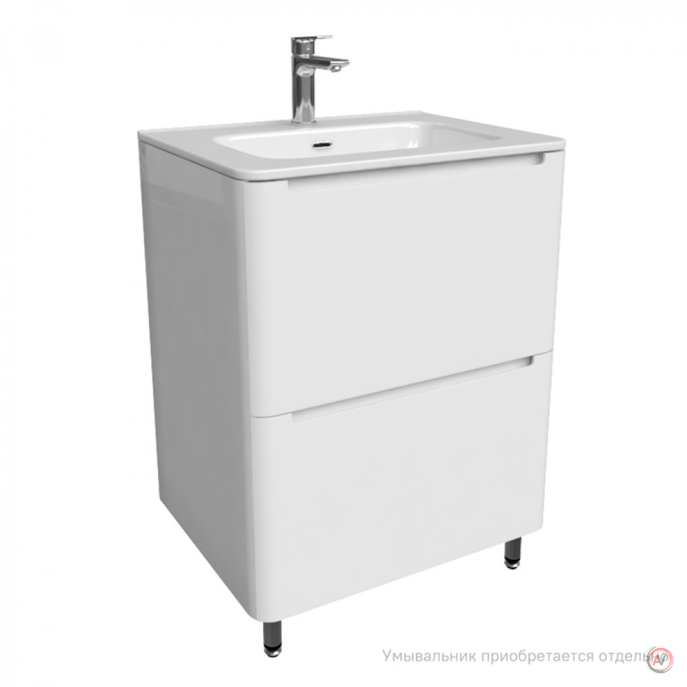 Тумба напольная, белая, 60 см, Edifice, IDDIS, EDI60WFi95. Подходит ум. 0106000i28