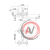Смеситель для ванны, Duplex, Milardo, DUPSB02M02