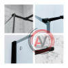 Душевая перегородка Walk In, черный 110x195, Slide, IDDIS, SLI8BS7i23