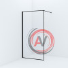Душевая перегородка Walk In, черный 100x195, Slide, IDDIS, SLI8BS1i23