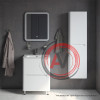 Тумба напольная, белая, 60 см, Edifice, IDDIS, EDI60WFi95. Подходит ум. 0106000i28