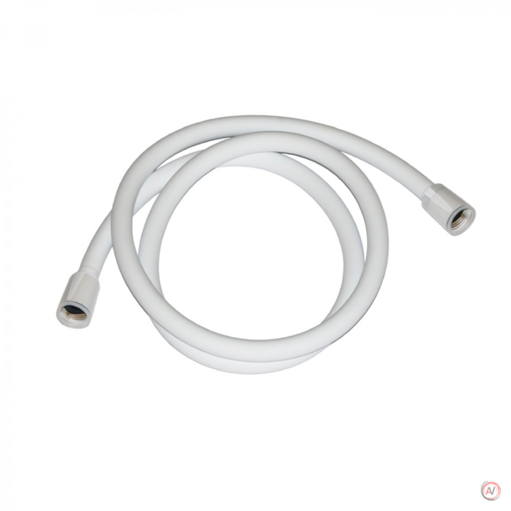 Шланг для душа, белый матовый, силиконовый, 1,2м, Optima Home, IDDIS, OPH12WLi19
