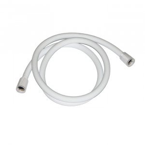 Шланг для душа, белый матовый, силиконовый, 1,2м, Optima Home, IDDIS, OPH12WLi19