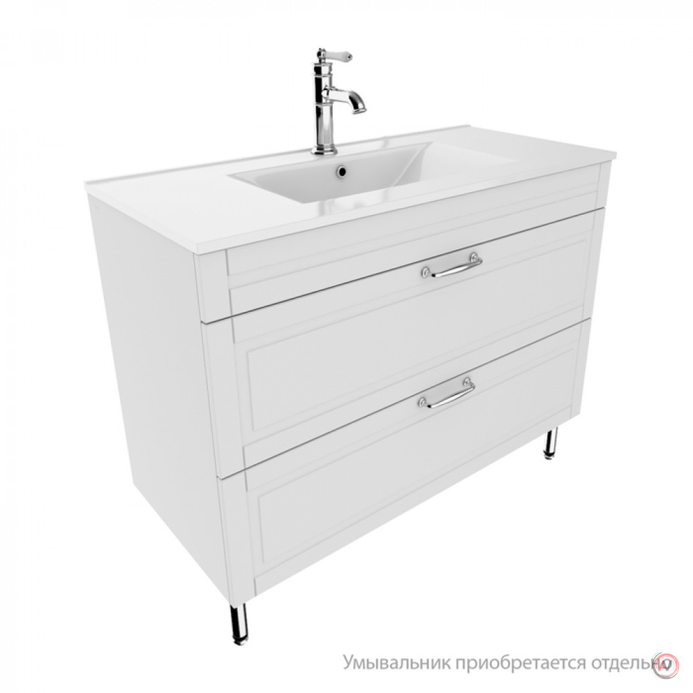 Тумба напольная, 100 см, белая, Oxford, IDDIS, OXF10W1i95