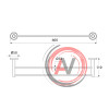 Полотенцесушитель двойной, латунь, Calipso, IDDIS, CALSB20i49