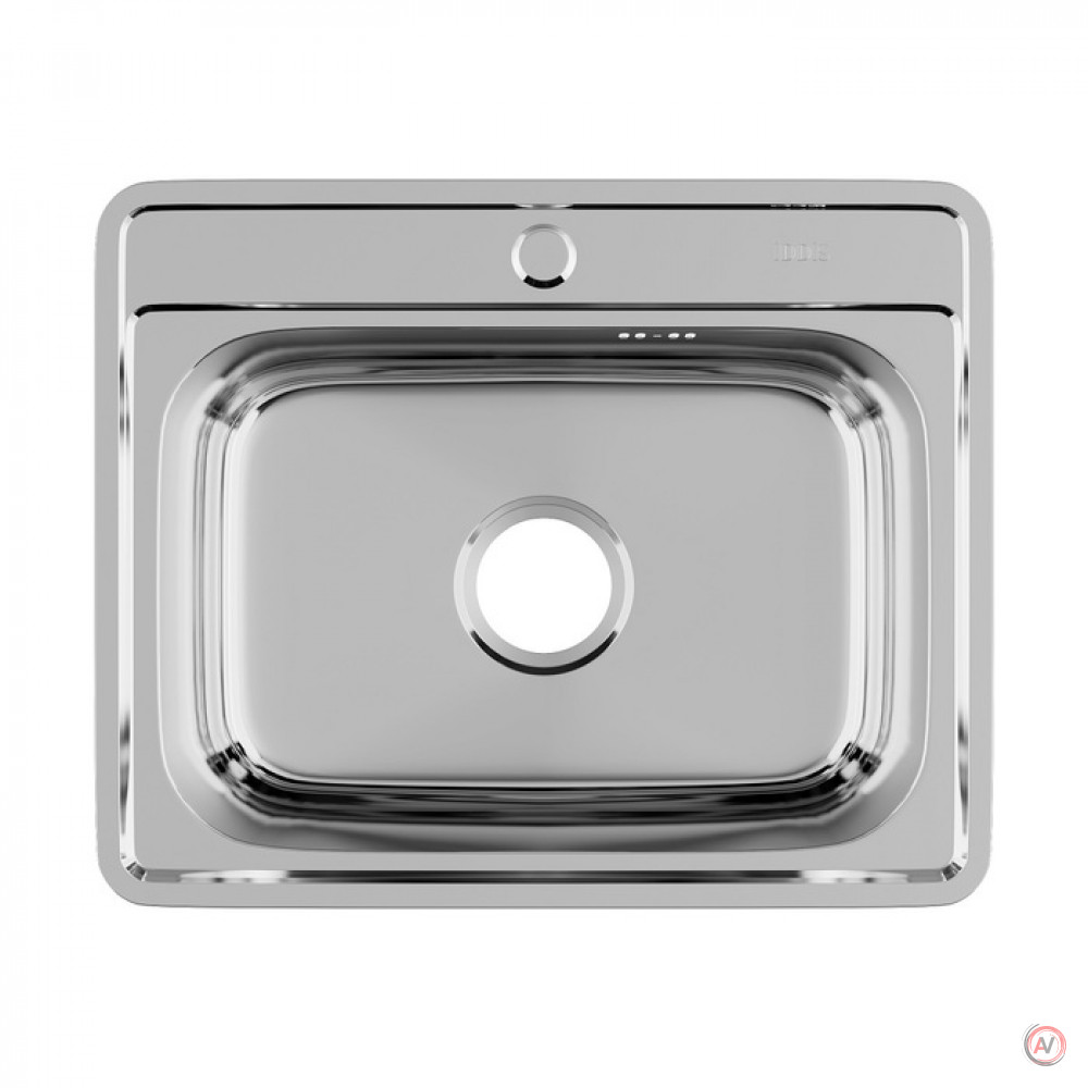 Мойка, нержавеющая сталь, полированная, 530*430, Basic, IDDIS, BAS53P0i77