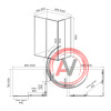 Душевое ограждение, прямоуг., глянцевый ал. проф., 100х80х195, Zodiac, IDDIS, ZOD6CS8i23