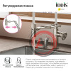 Смеситель для кухни с гибким изливом, сатин, Grange, IDDIS, GRABNFLi05