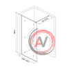 Душевая перегородка Walk In, черный 100x195, Slide, IDDIS, SLI8BS1i23