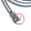 Шланг для душа, серебряный, силиконовый, 1,5м, Optima Home, IDDIS, OPH15SLi19